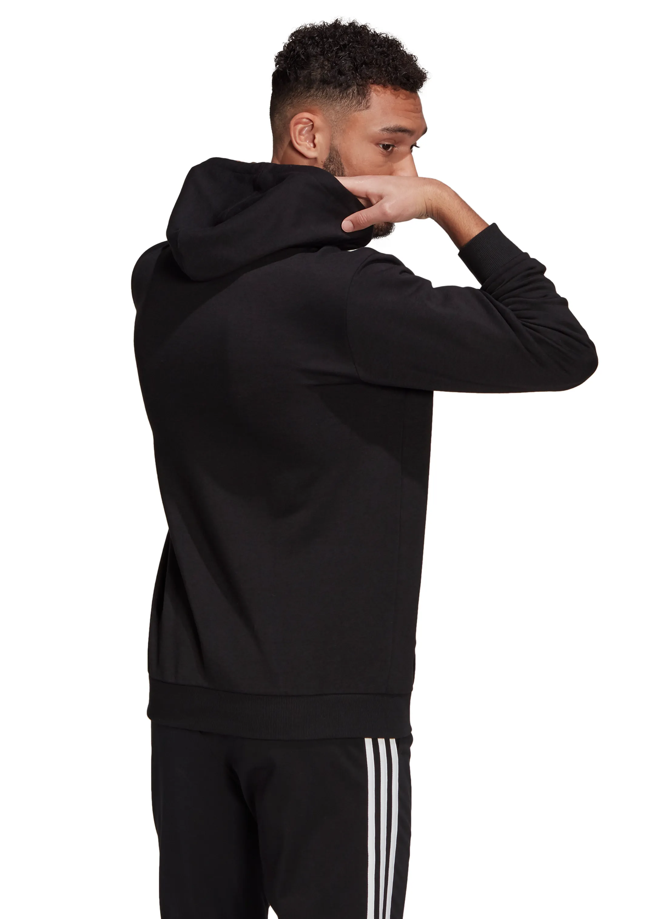 Adidas Mens Black Logo Hoodie <br> GK9540