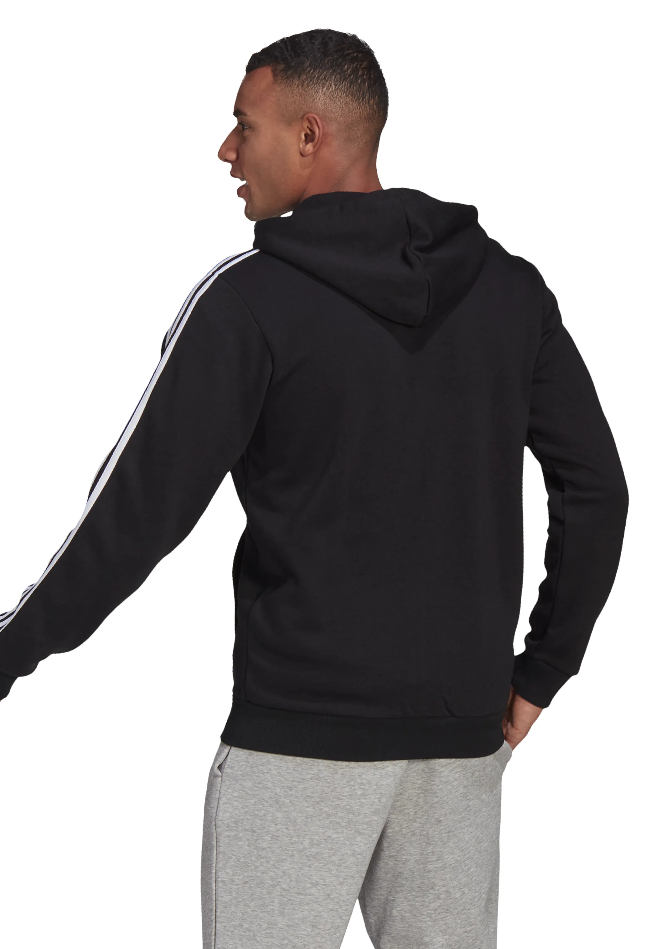 Adidas Mens Essentials Fleece Cut Fullzip Hoodie <br> GK9585