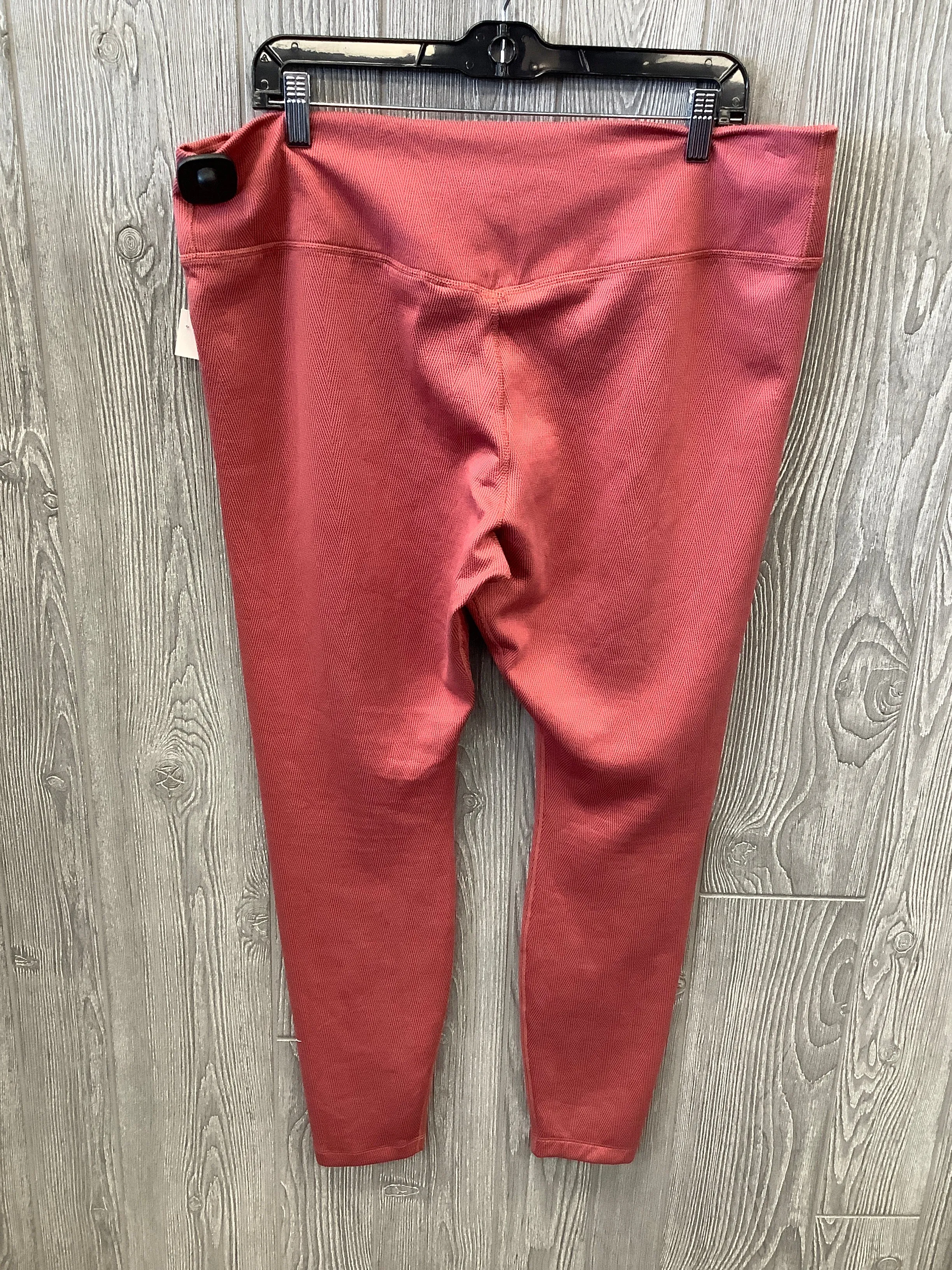 Athletic Leggings By Nike In Red, Size: Xxl