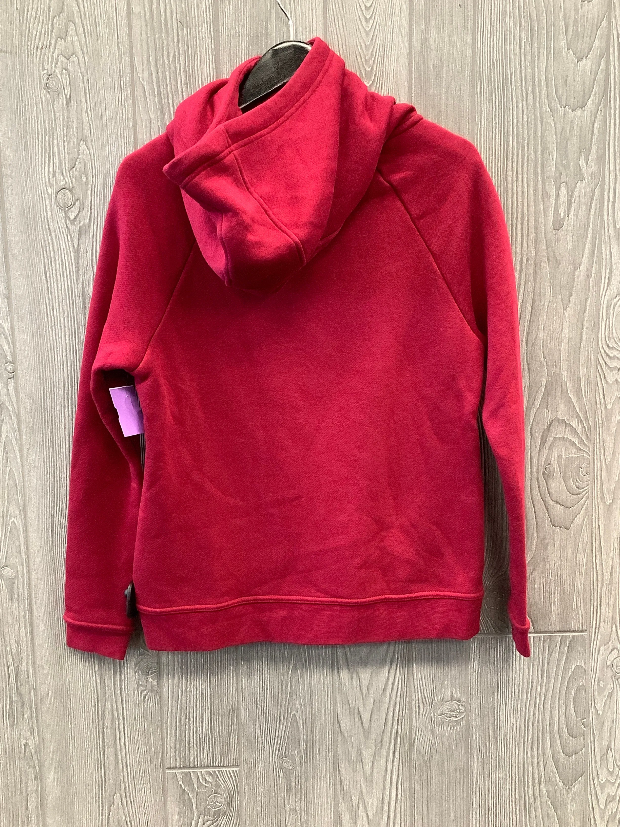 Athletic Sweatshirt Hoodie By Nike In Red, Size: S