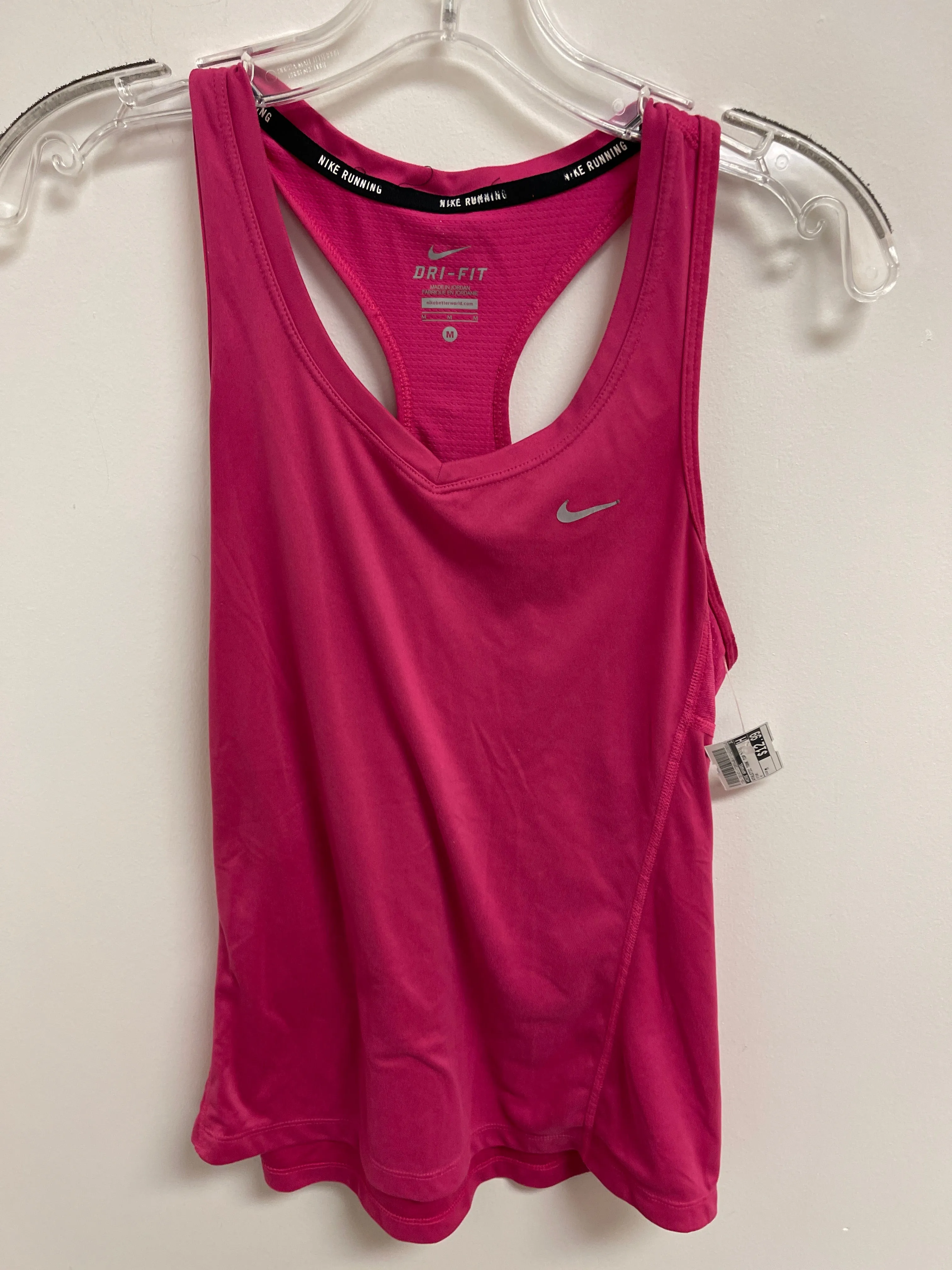 Athletic Tank Top By Nike Apparel In Pink, Size: M