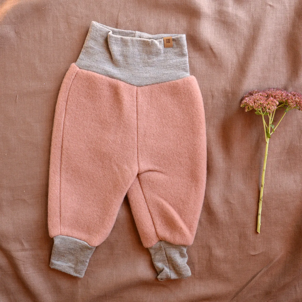 Baby Organic Wool Fleece Pants (3-6m only) *Last One!