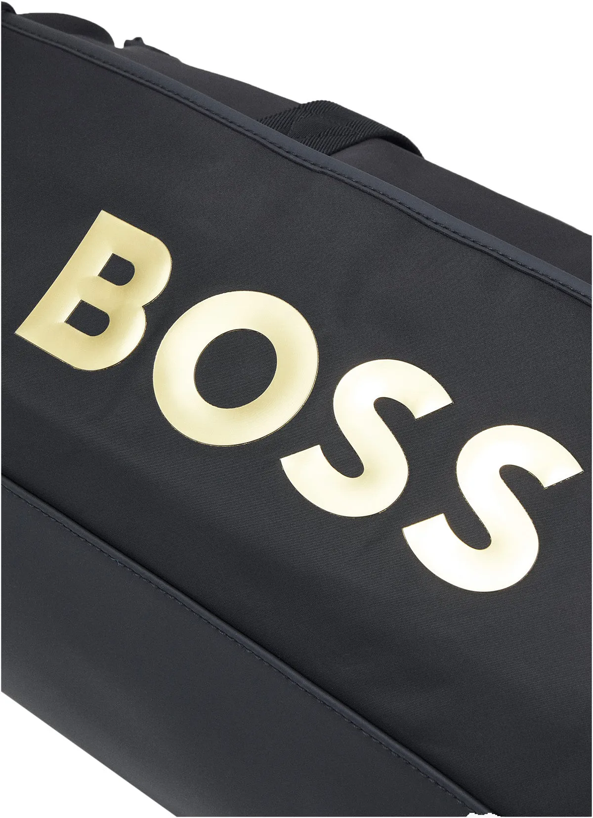 Boss Mens Holiday Bag In Black Gold