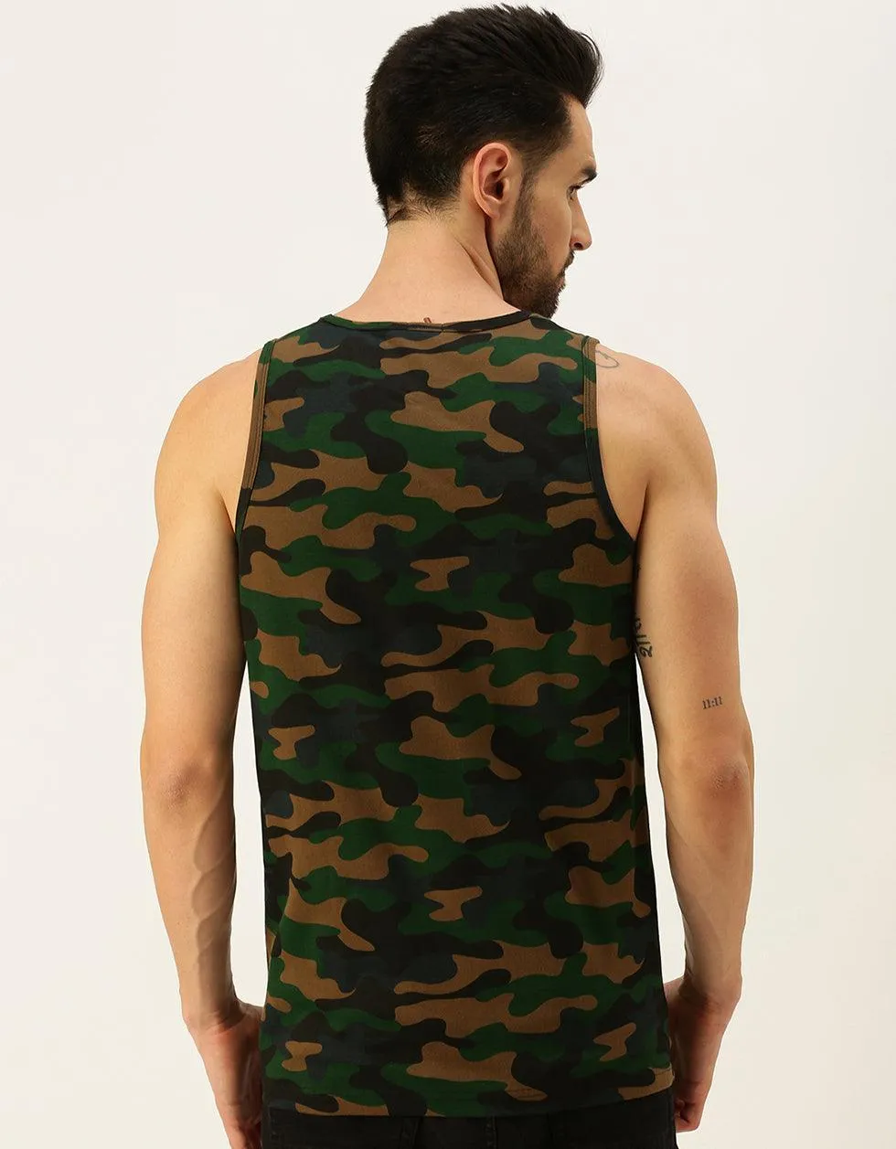 Camouflage Essential Printed Cotton Men's Vest