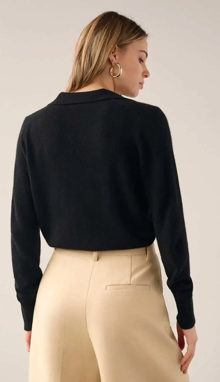 Cashmere Polo Sweater