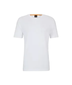 Cotton-jersey T-shirt With Logo Patch - White