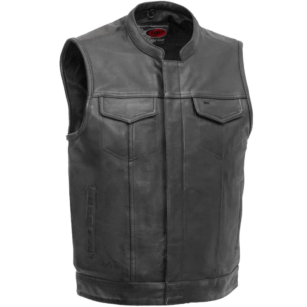 First Mfg Mens Sharp Shooter Concealment Leather Vest SIZE XLarge - Final Sale Ships Same Day