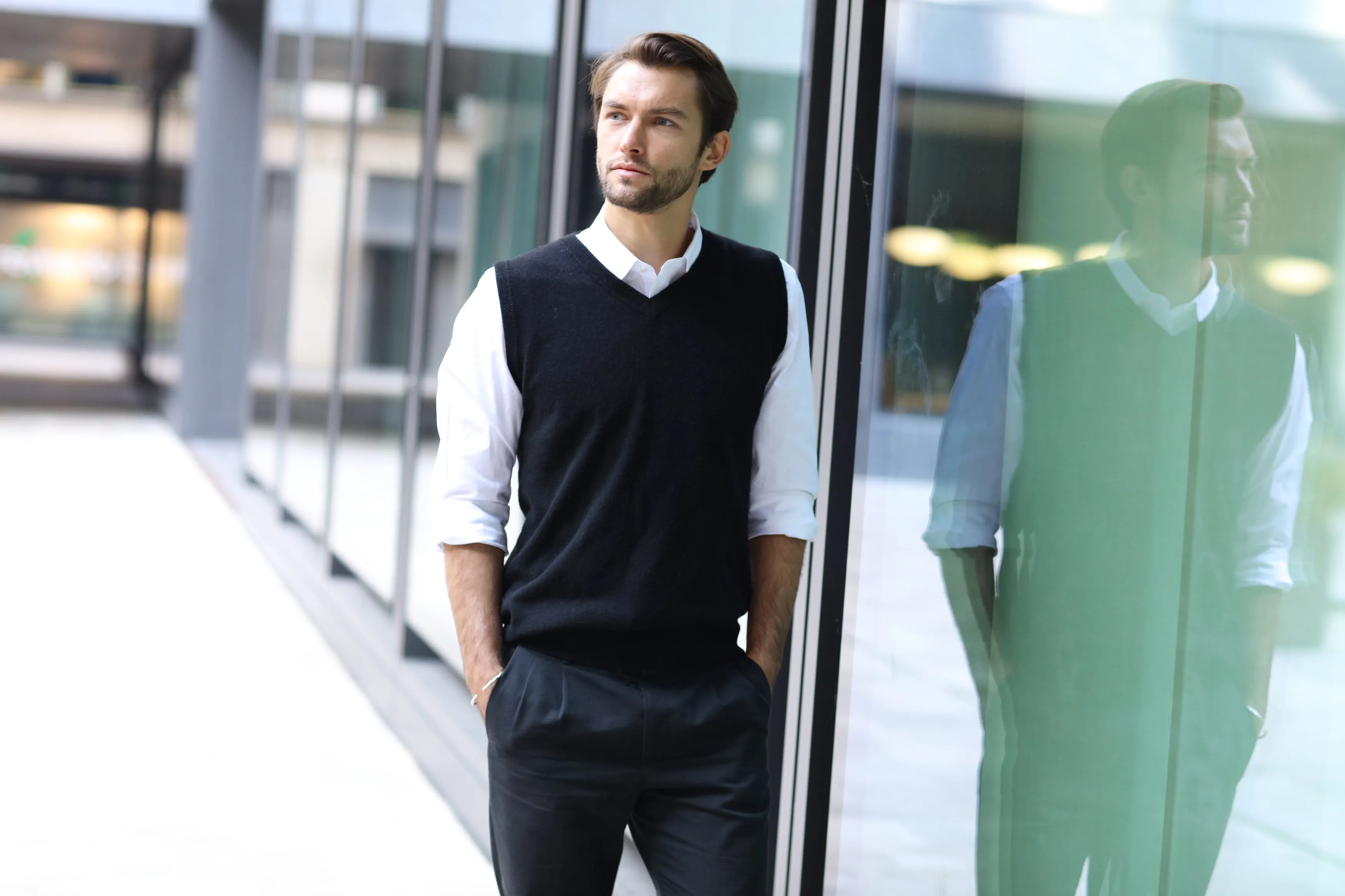 Foxy Merino Wool Sweater Vest