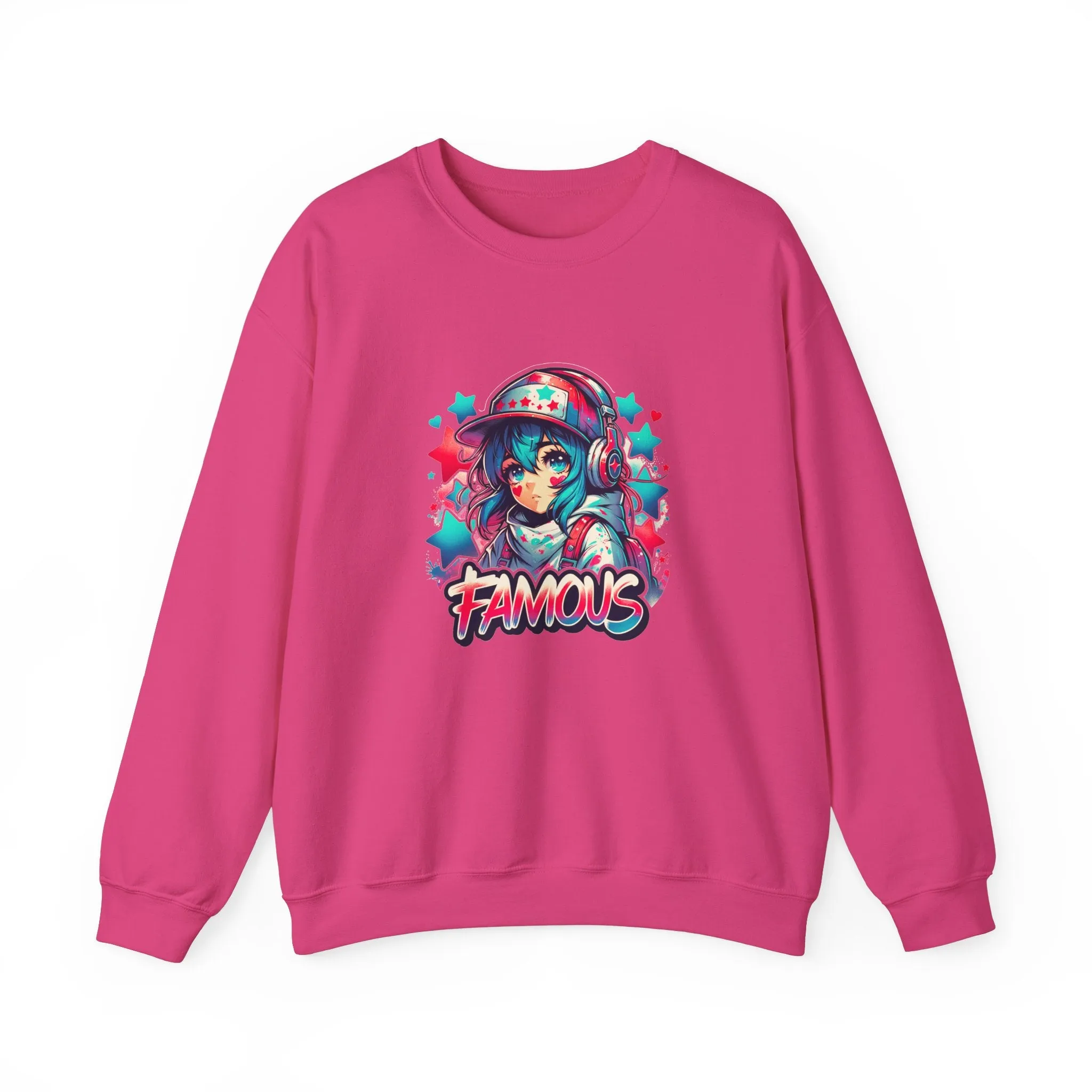 Graffiti Anime Girls Unisex Heavy Blend™ Crewneck Sweatshirt