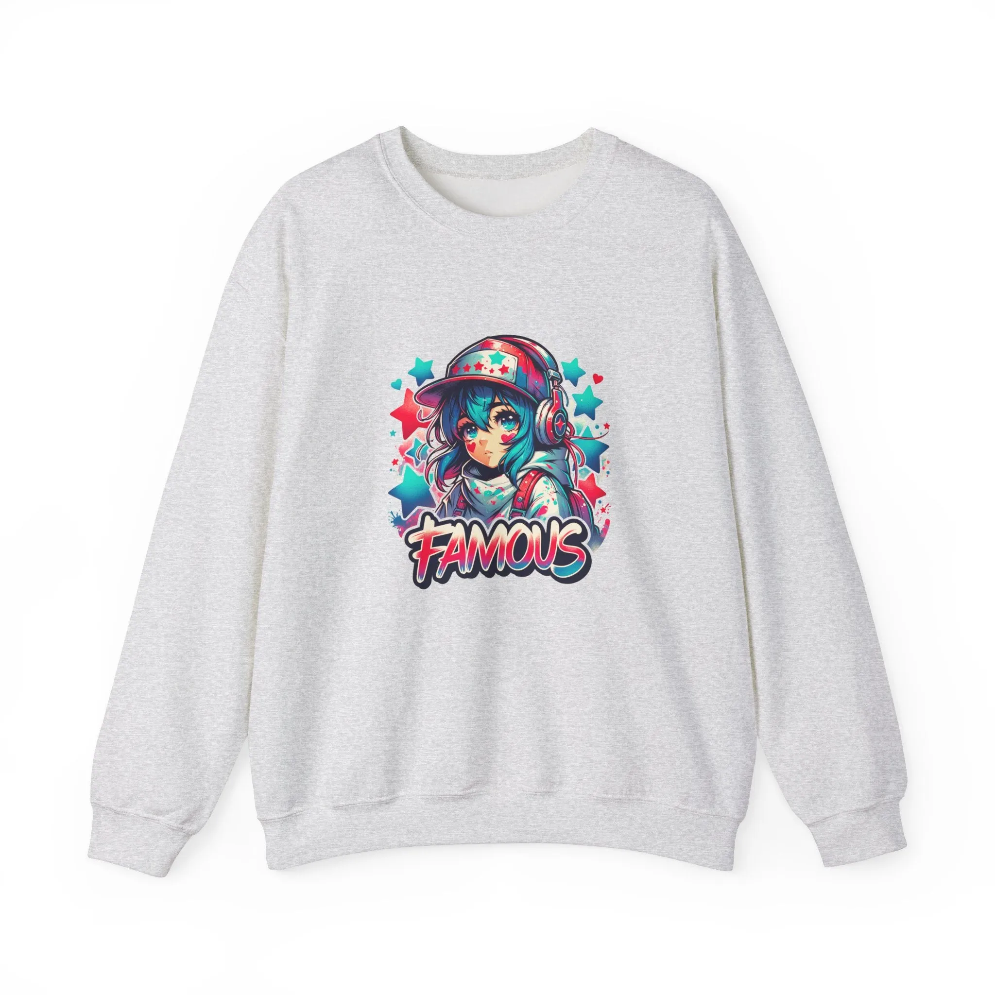 Graffiti Anime Girls Unisex Heavy Blend™ Crewneck Sweatshirt