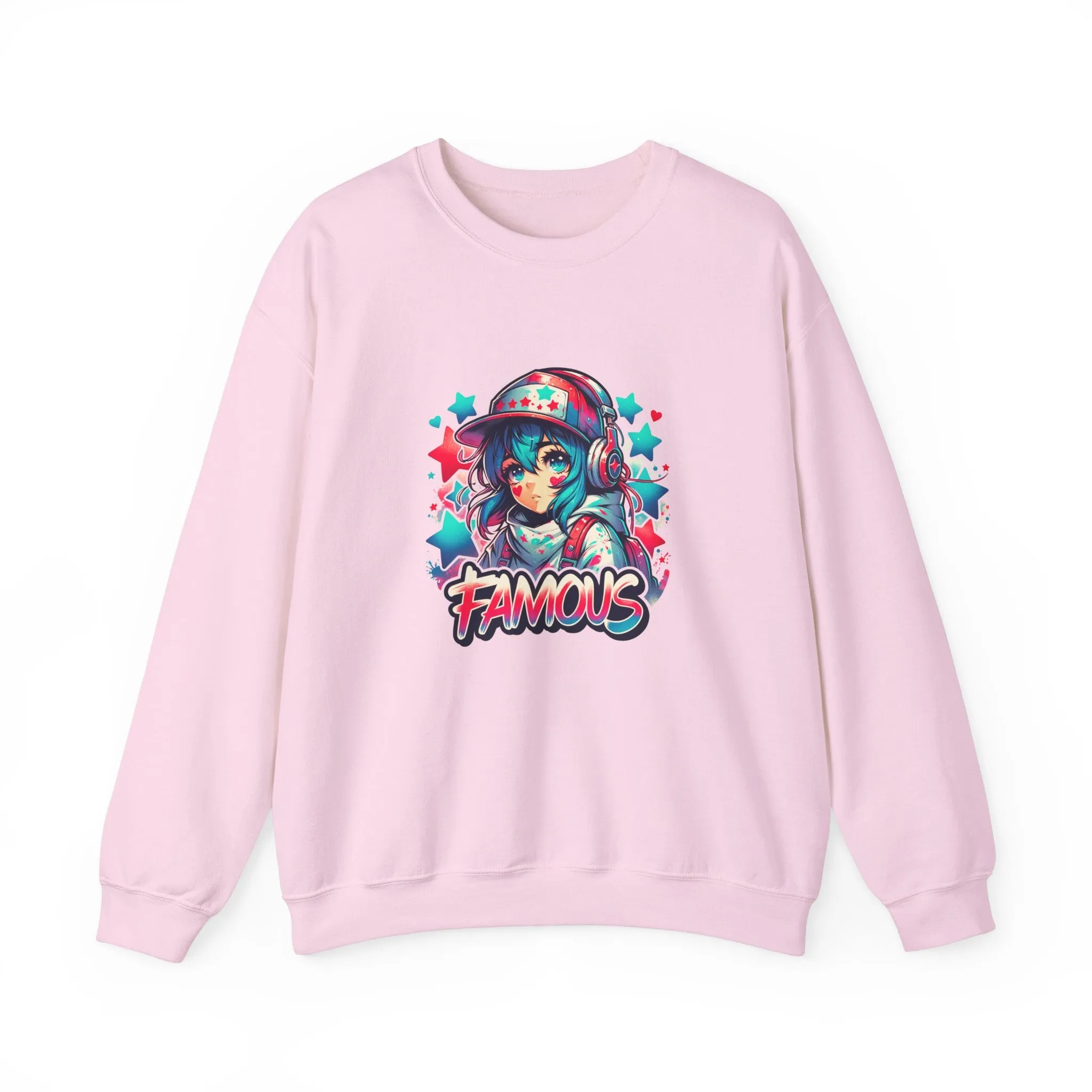 Graffiti Anime Girls Unisex Heavy Blend™ Crewneck Sweatshirt