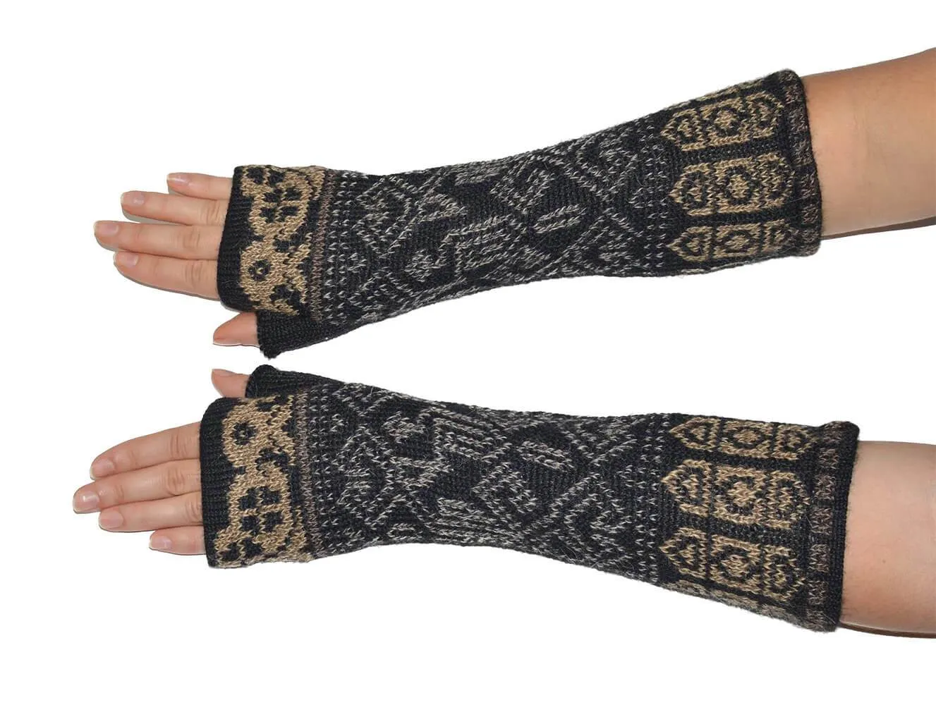 Grafitti Women's Fingerless Alpaca Gloves