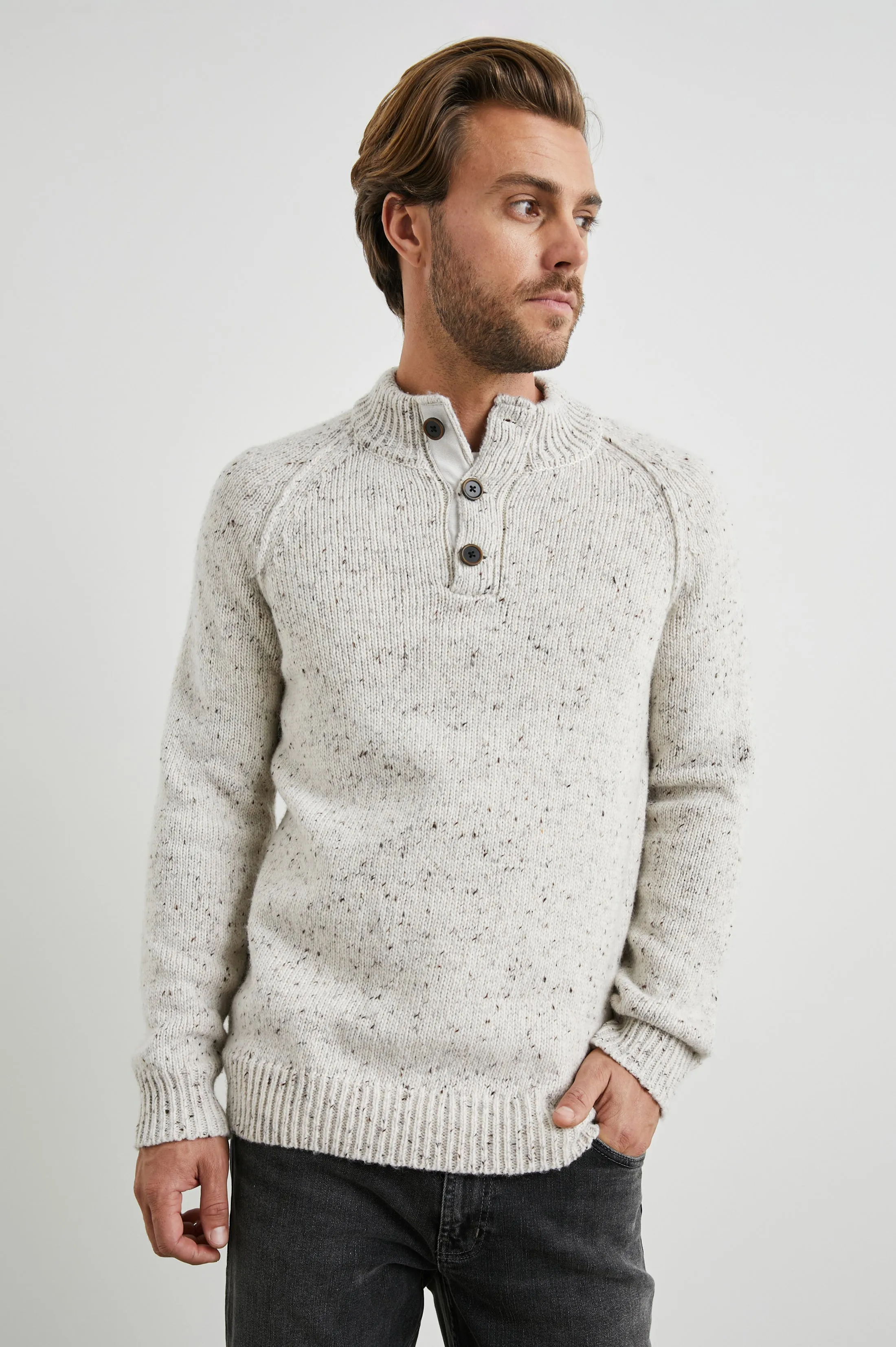 HARDING SWEATER - NATURAL NEP