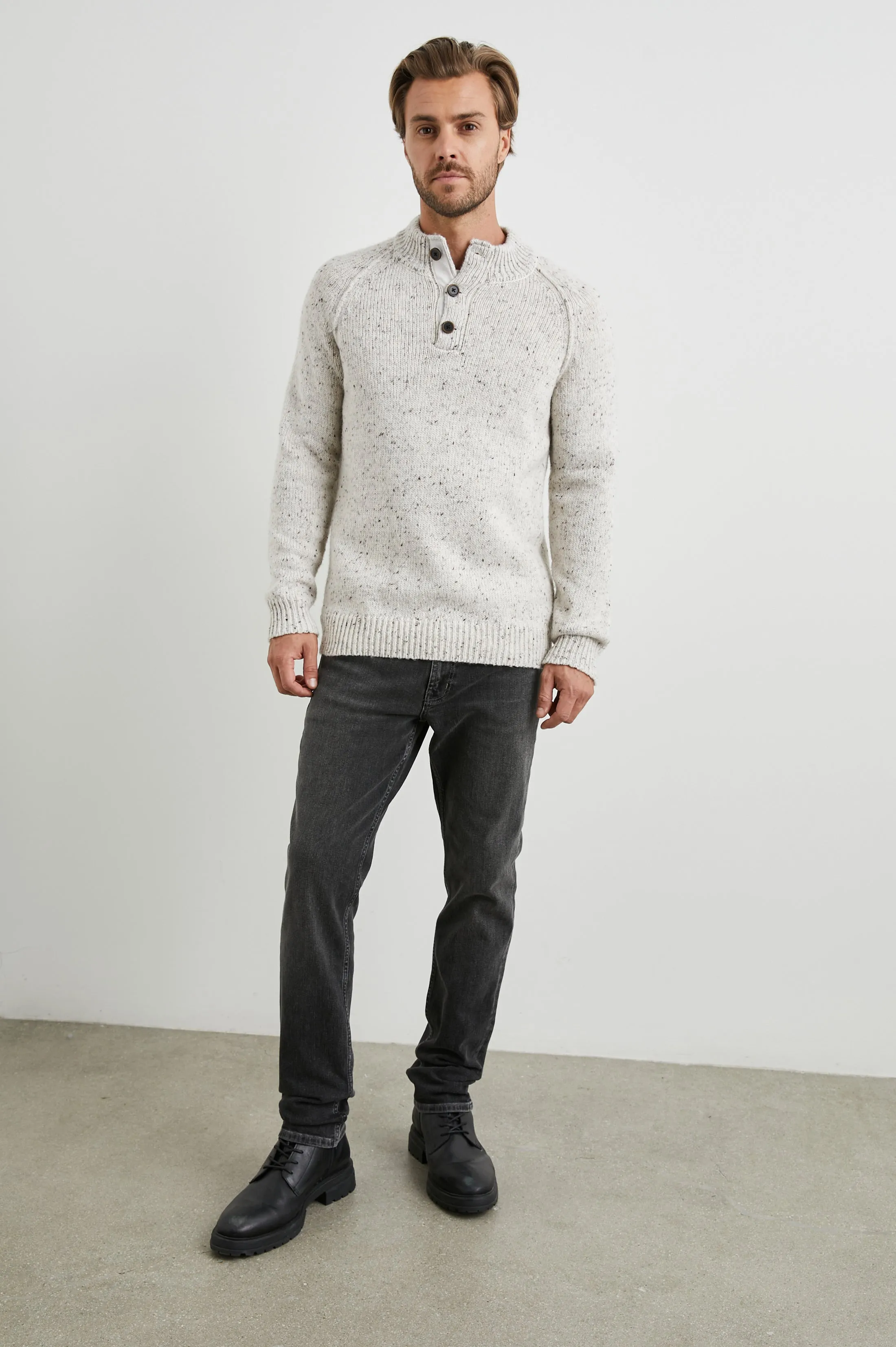 HARDING SWEATER - NATURAL NEP