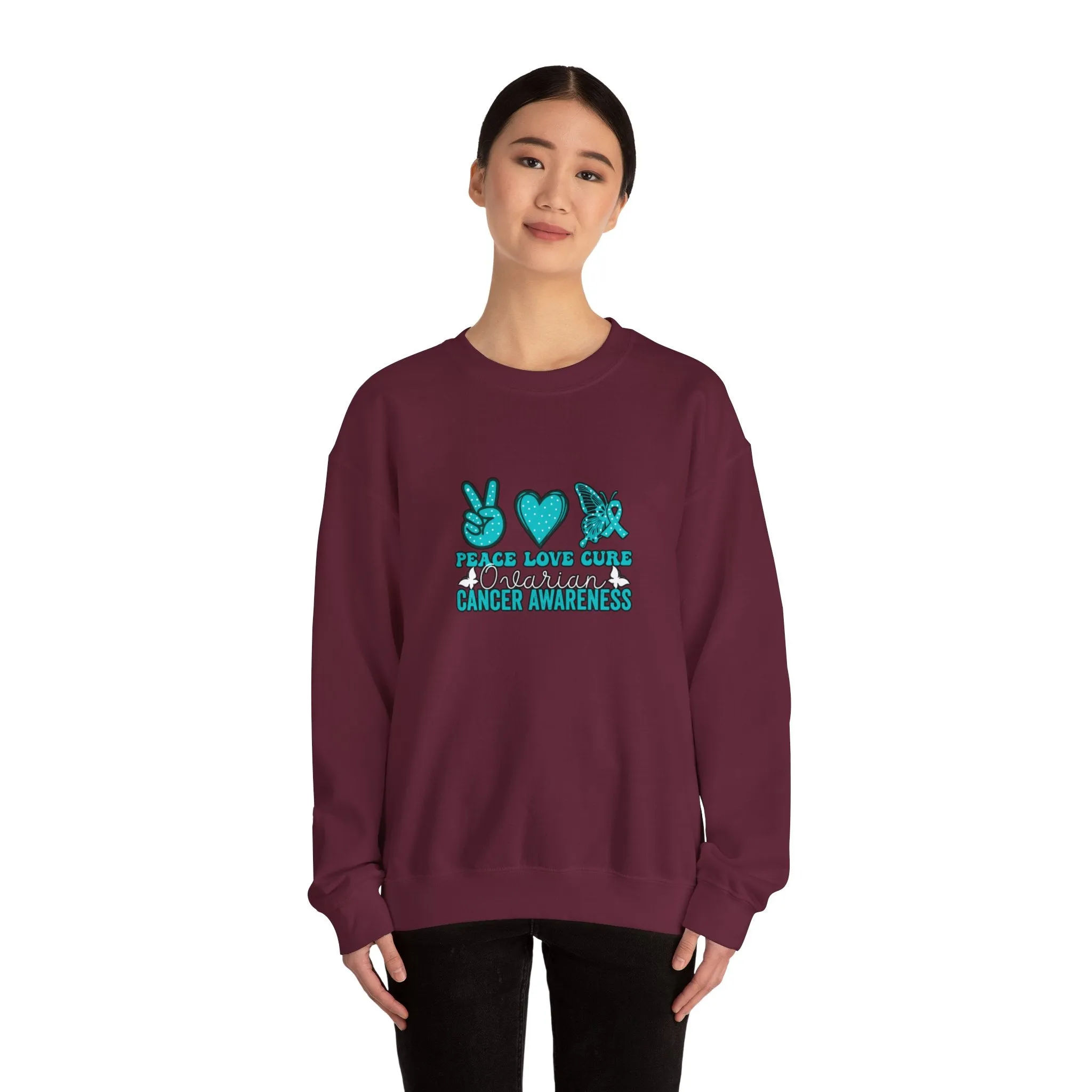 Hope Love Cure Unisex Heavy Blend™ Crewneck Sweatshirt