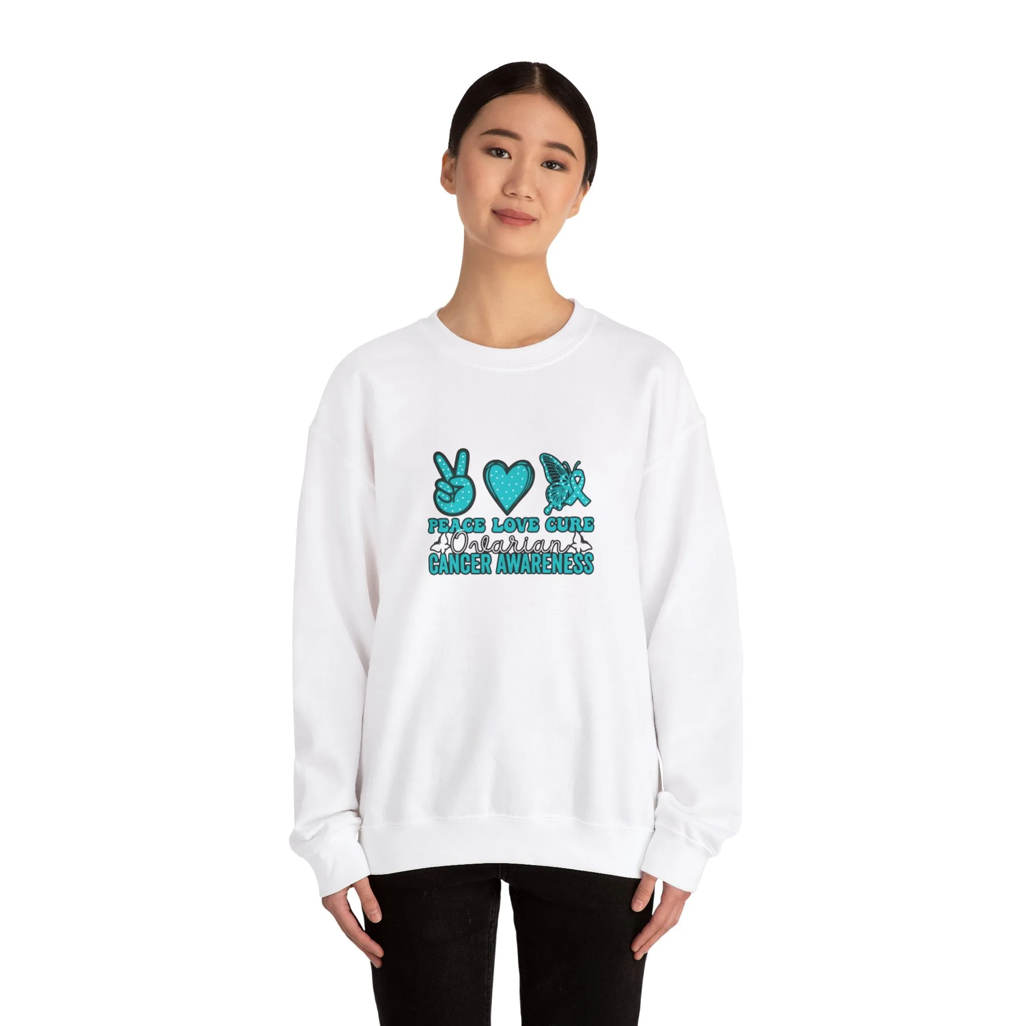 Hope Love Cure Unisex Heavy Blend™ Crewneck Sweatshirt