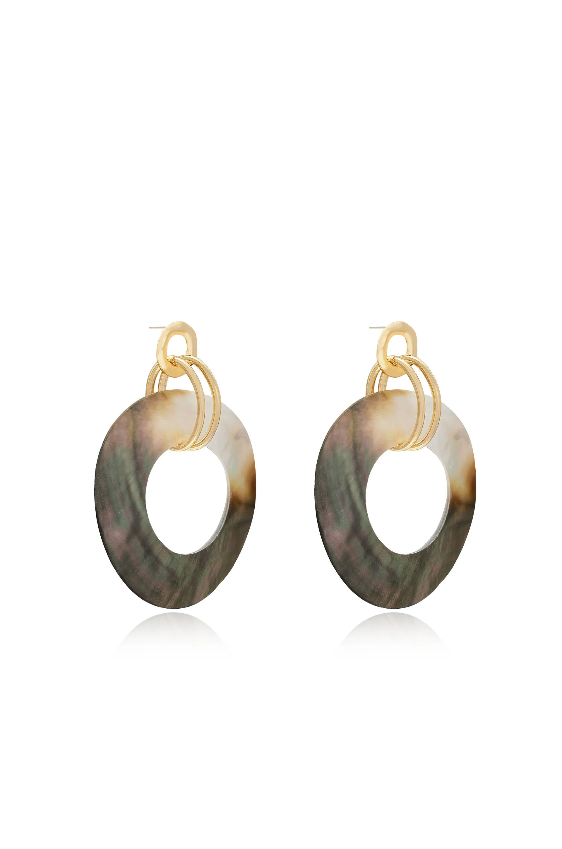 Iridescent Shell Earrings