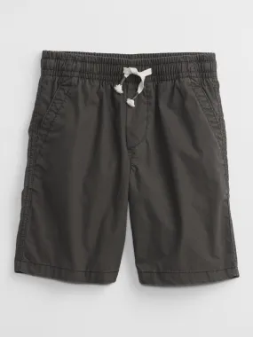 Kids Poplin Pull-On Shorts with Washwell