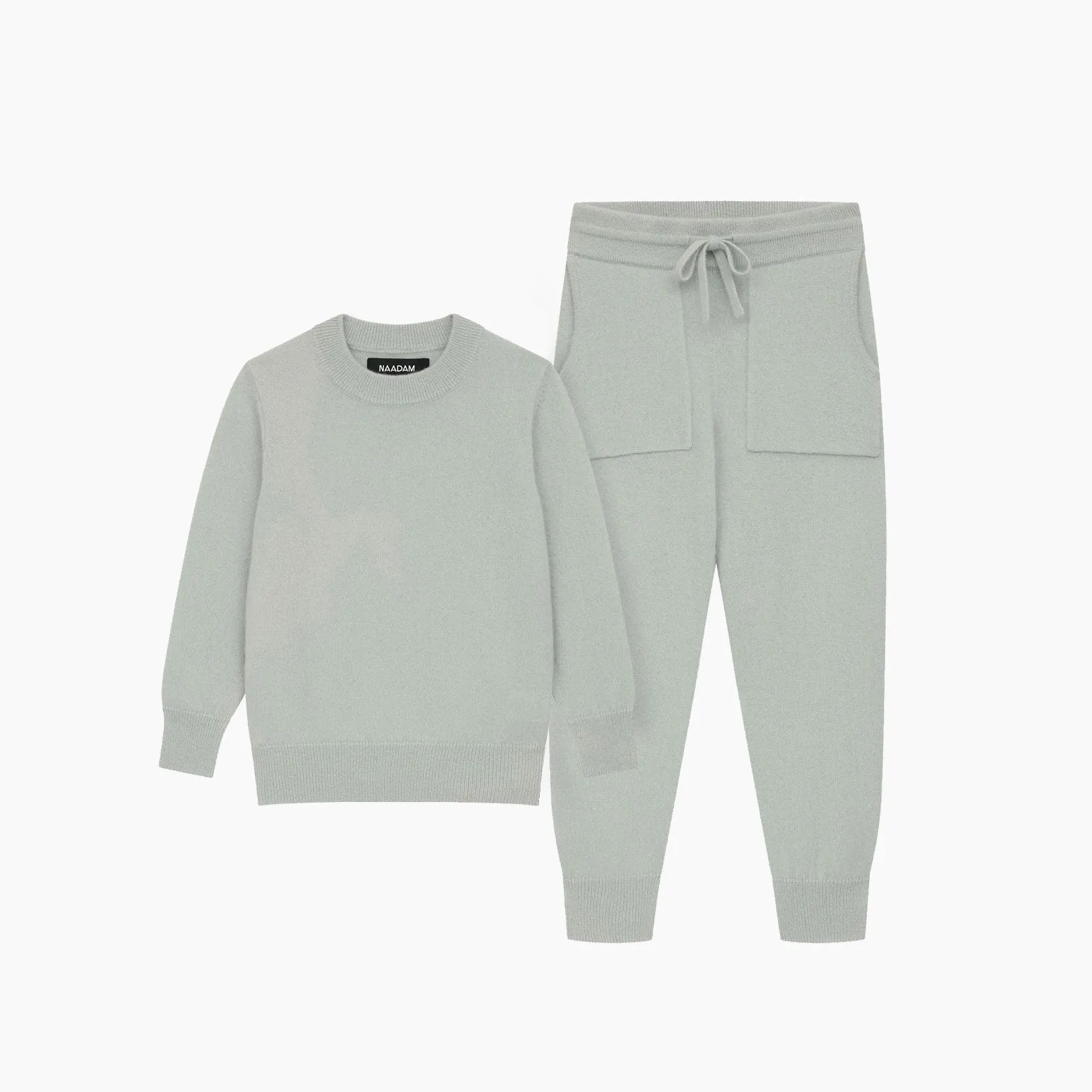 Kid's Signature Cashmere Crewneck Jogger Set