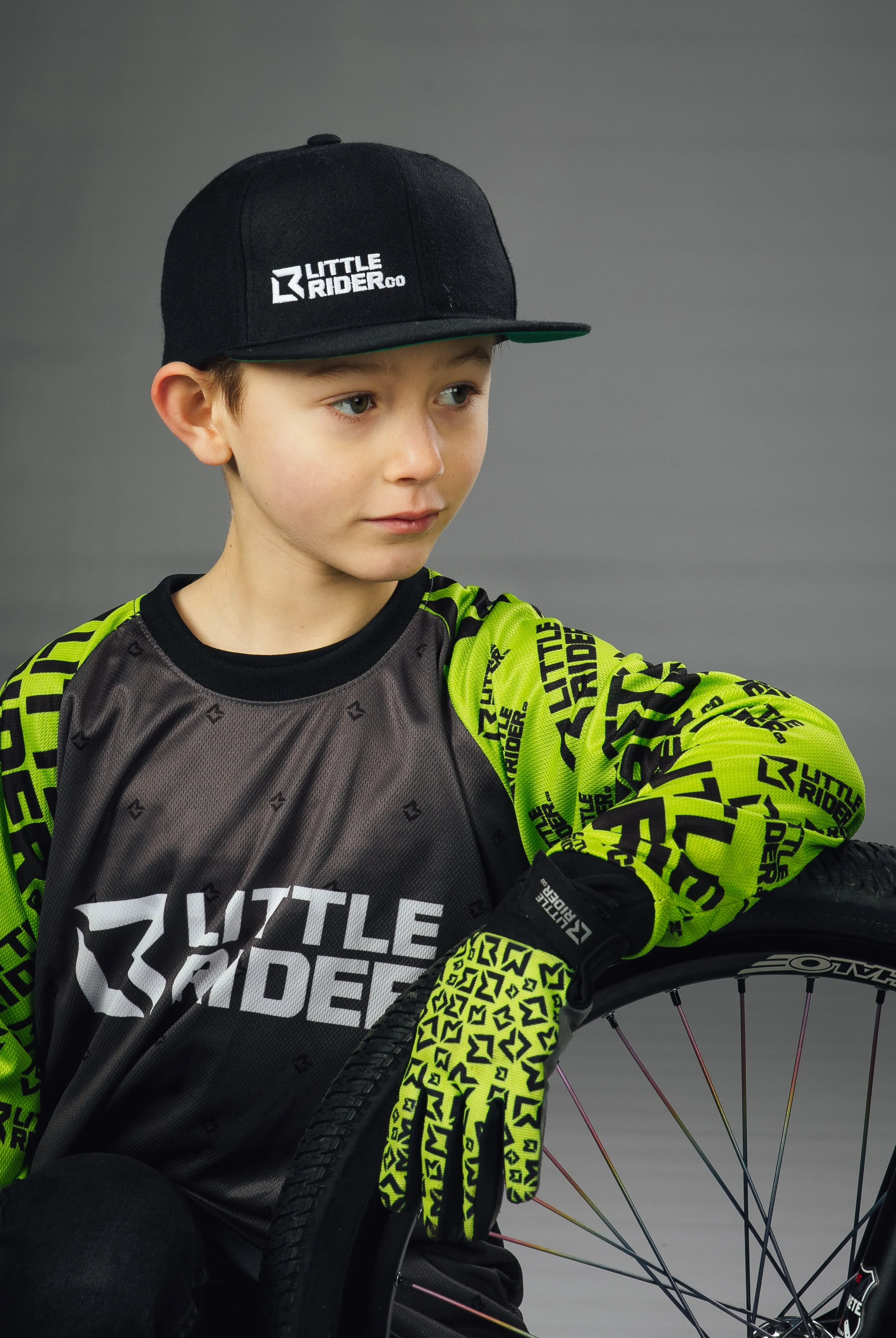 Little Rider Co Kids Bike Gloves - Future PRO Series - Black