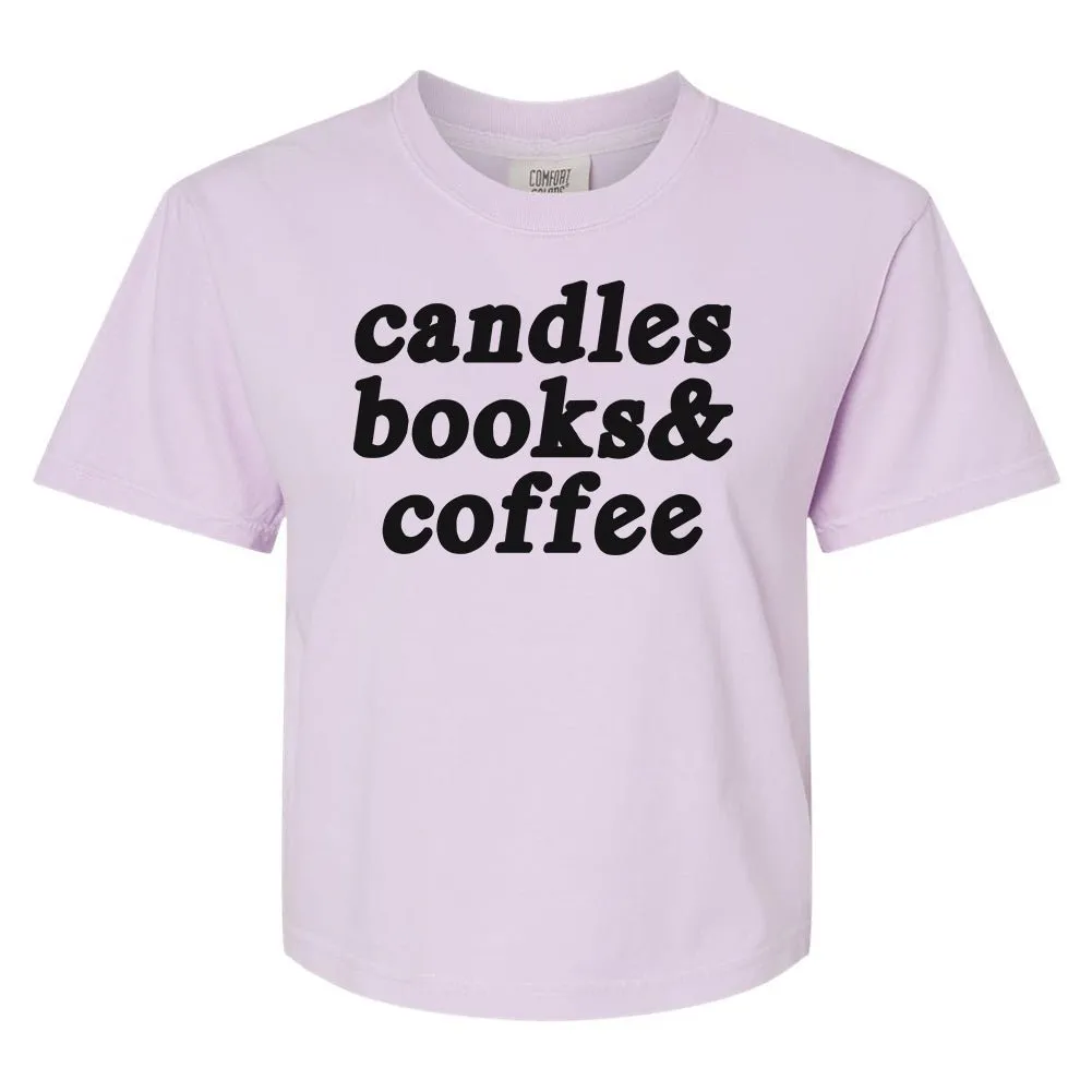 Make It Yours™ '...Books & Coffee' Boxy T-Shirt