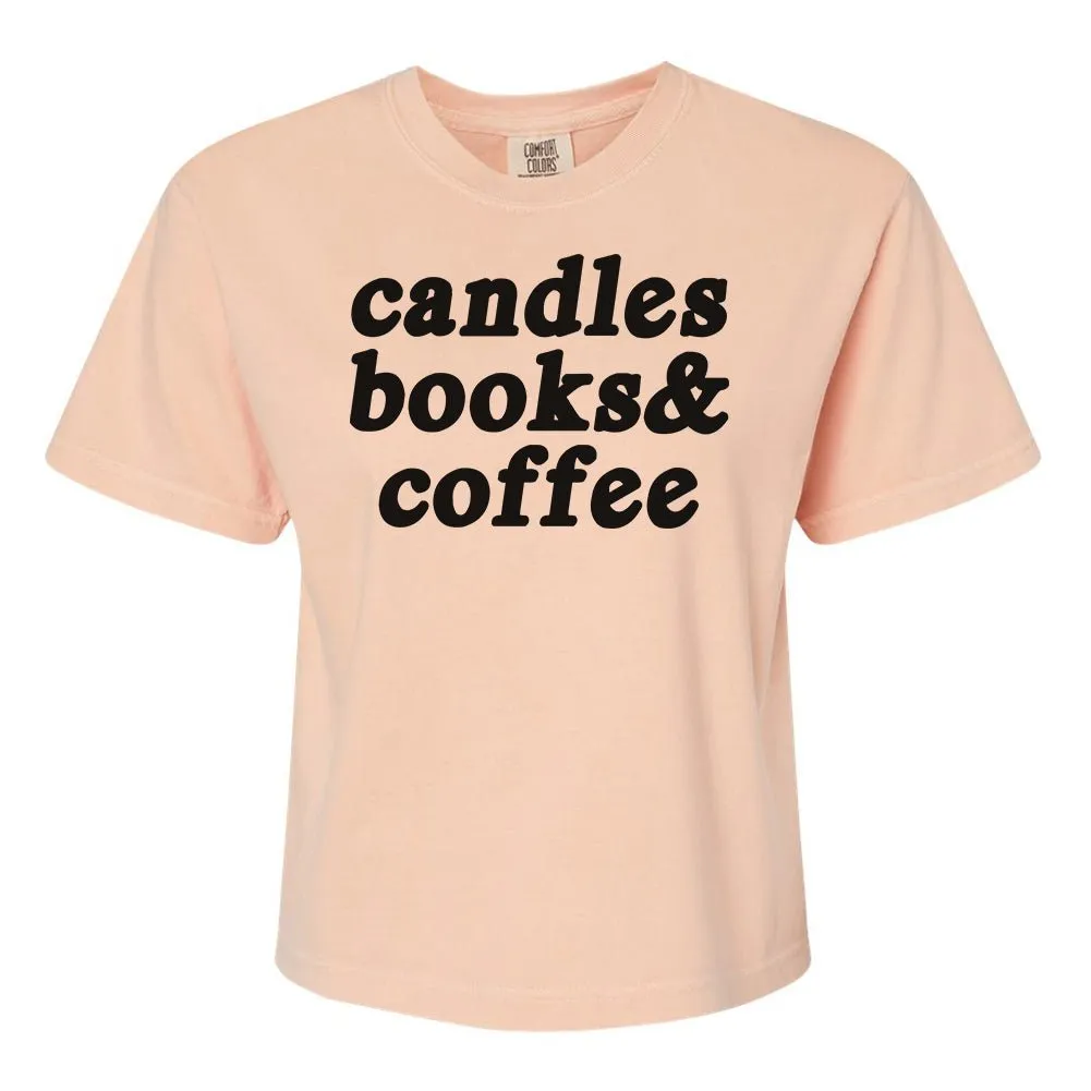 Make It Yours™ '...Books & Coffee' Boxy T-Shirt