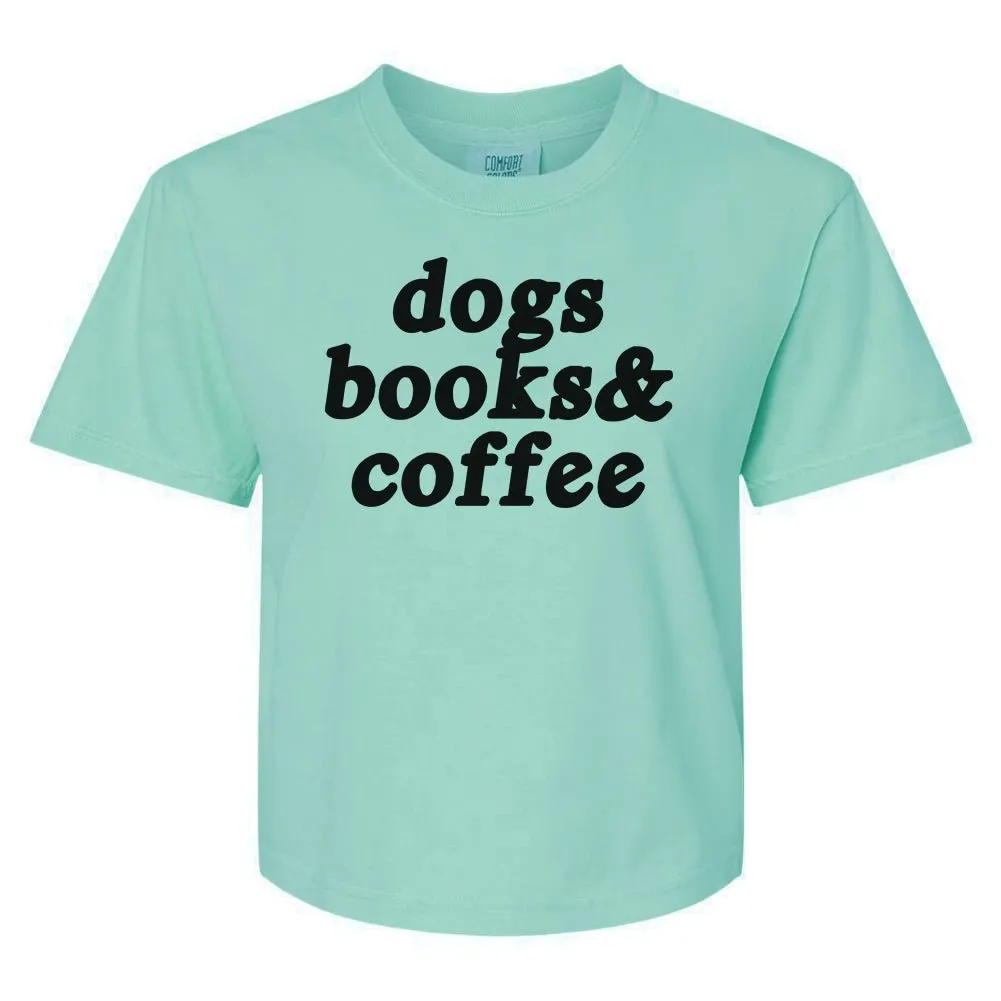 Make It Yours™ '...Books & Coffee' Boxy T-Shirt