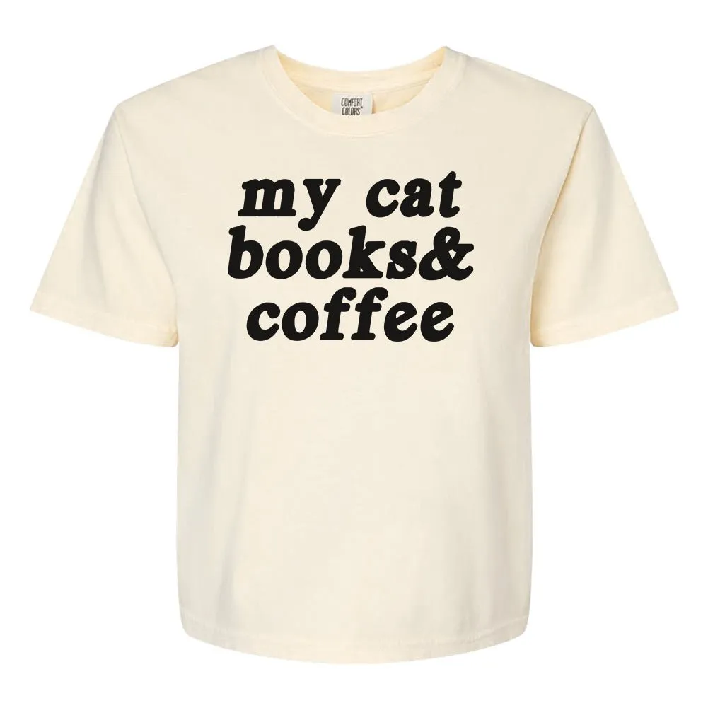 Make It Yours™ '...Books & Coffee' Boxy T-Shirt