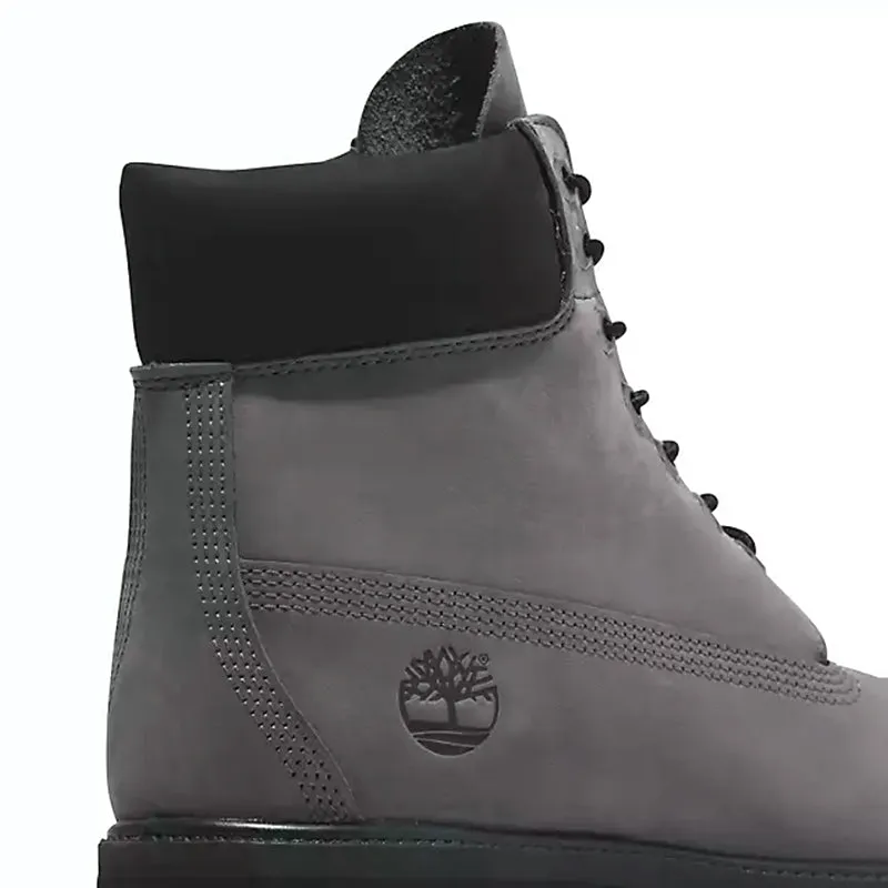 Men's 6" Premium Waterproof Medium Grey Nubuck