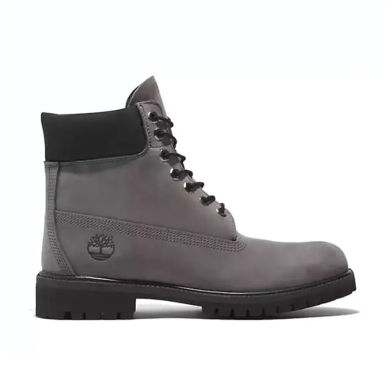 Men's 6" Premium Waterproof Medium Grey Nubuck