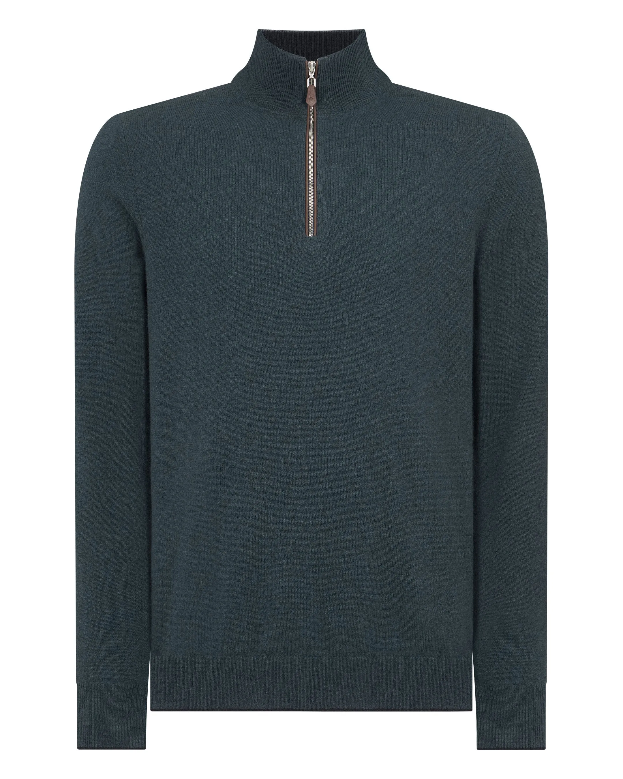 Men's Carnaby Half Zip Cashmere Sweater Caviar Blue