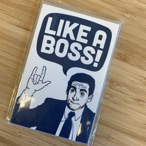 Michael Scott “Like A Boss” Card