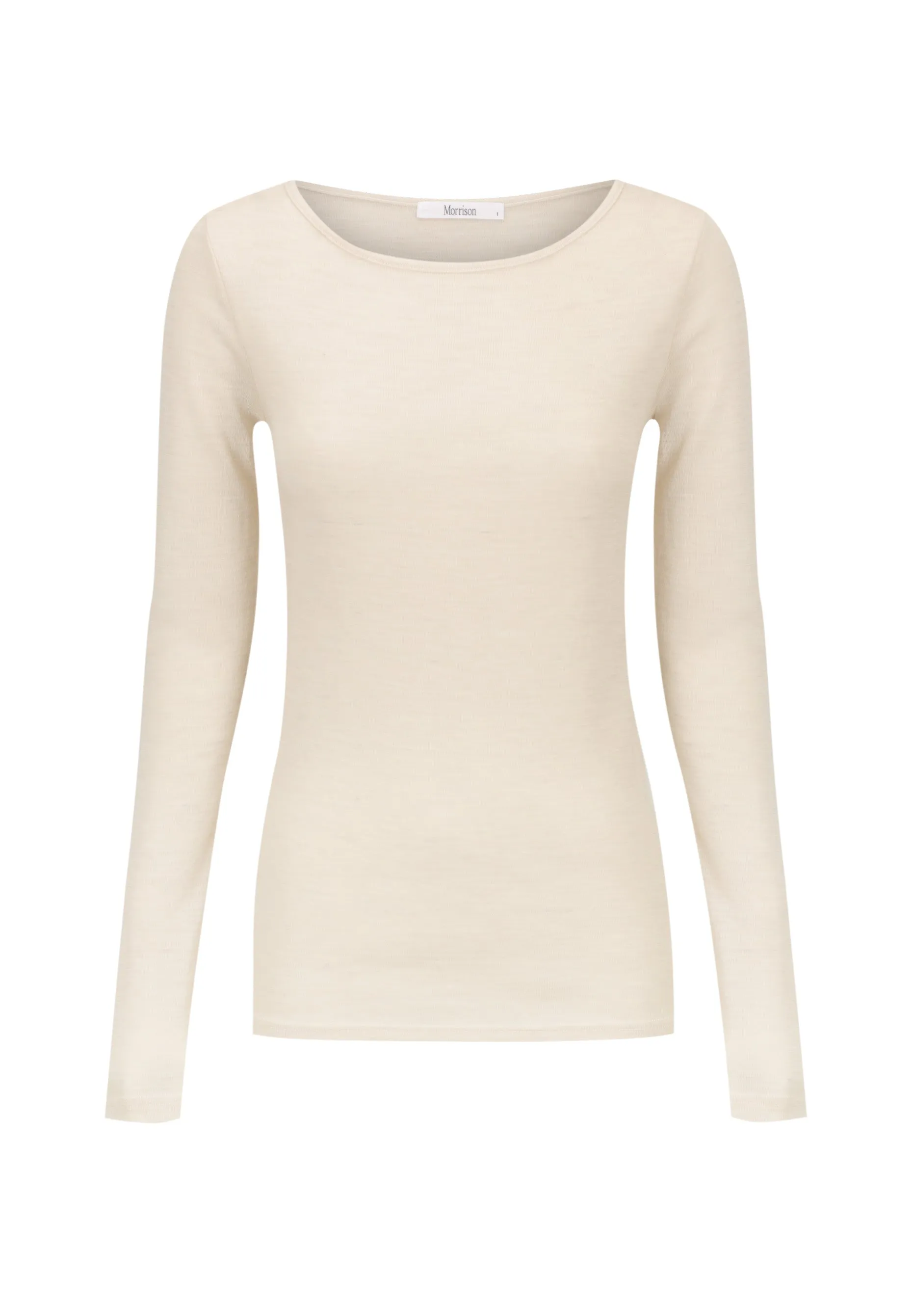 Morri Merino Round Neck_Bone