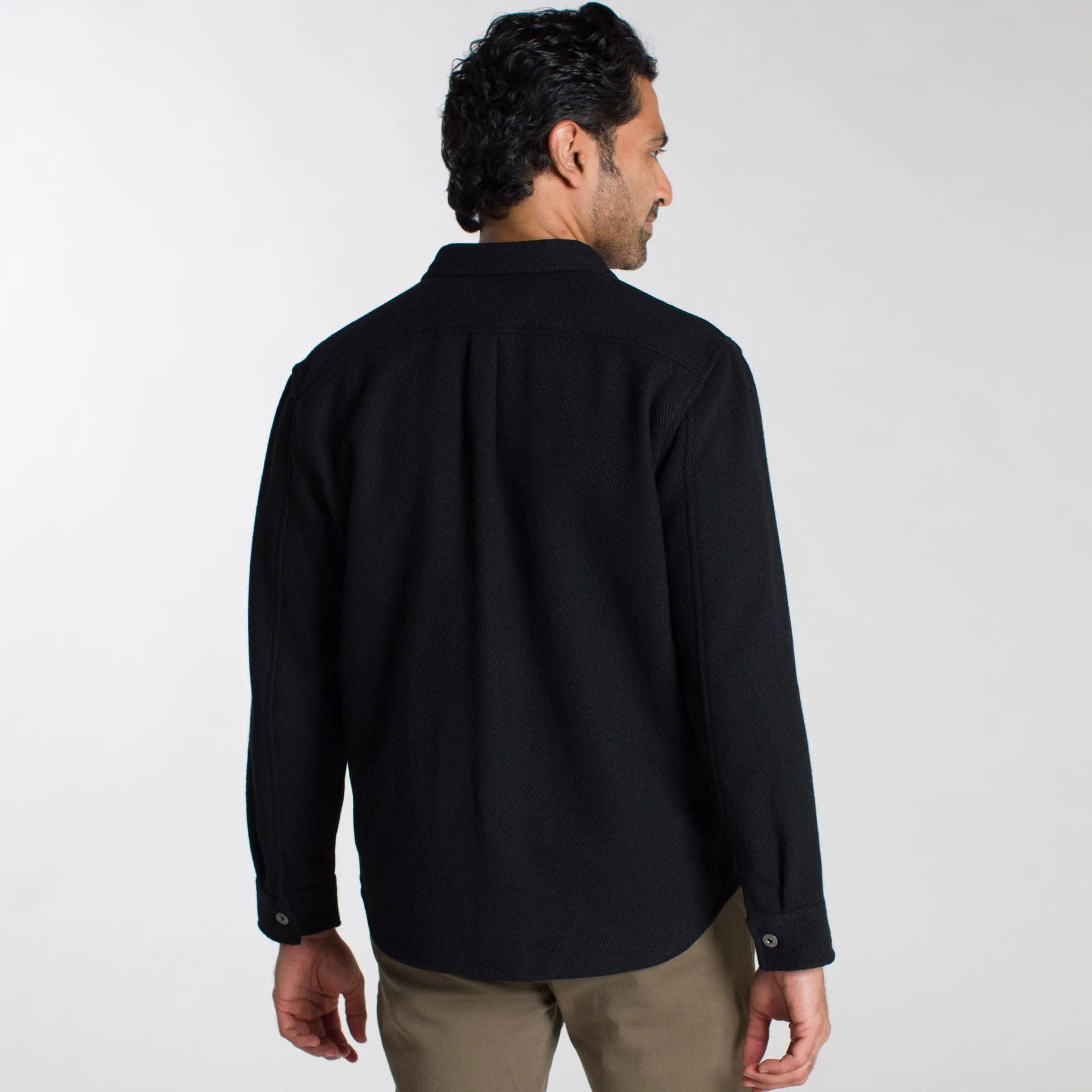 Onyx Wool Overshirt