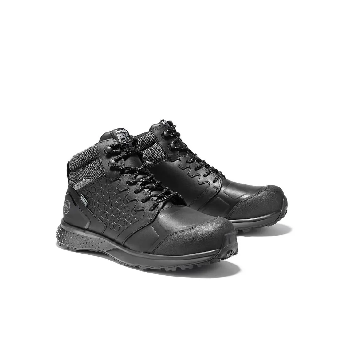 Reaxion Composite-Toe Waterproof Work Boot Black