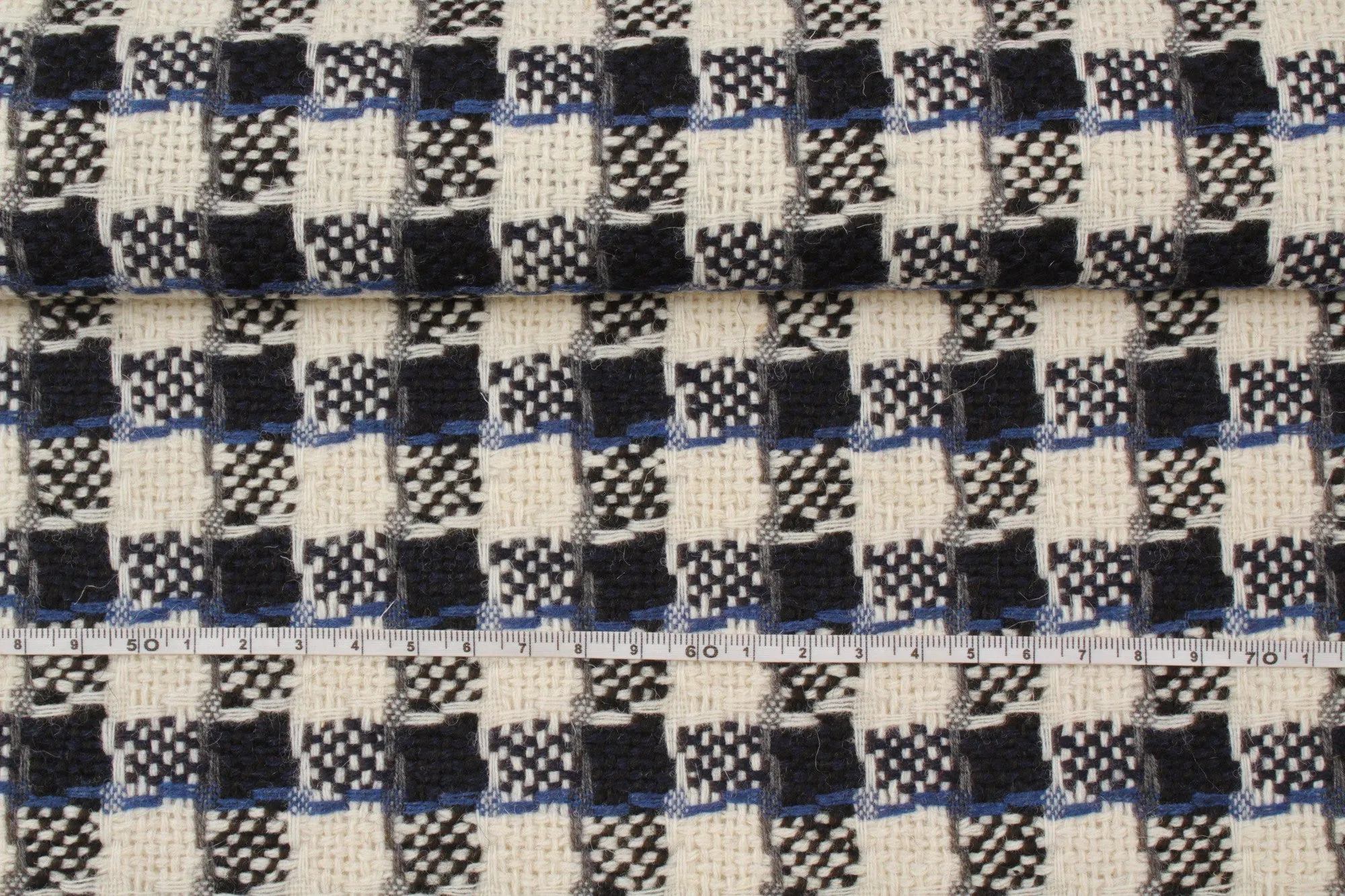 Recycled Wool Jacquard - Fancy Checks