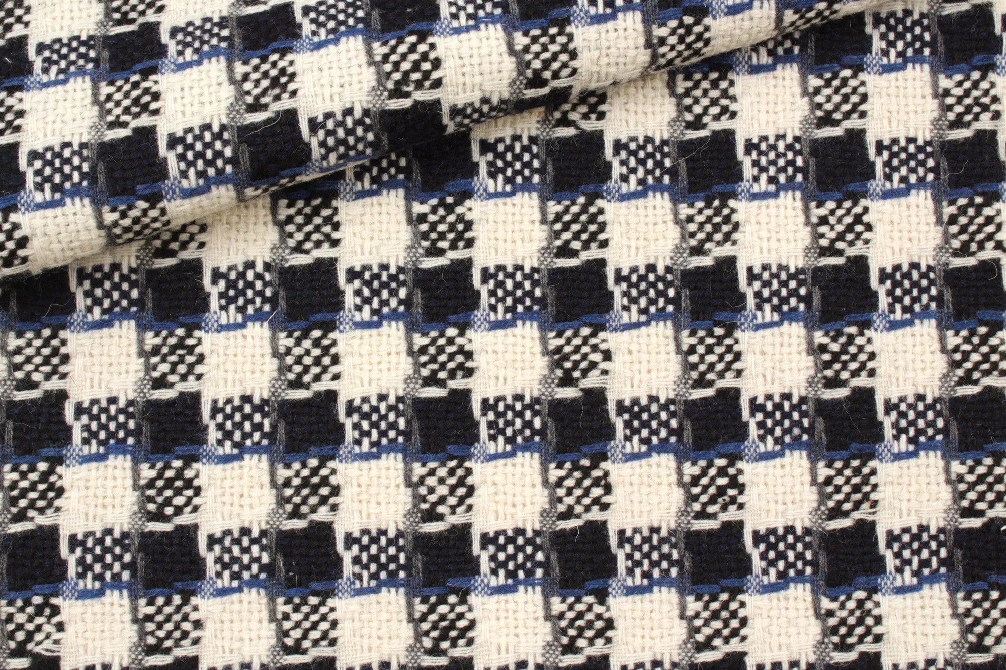 Recycled Wool Jacquard - Fancy Checks