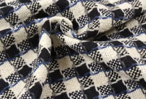 Recycled Wool Jacquard - Fancy Checks