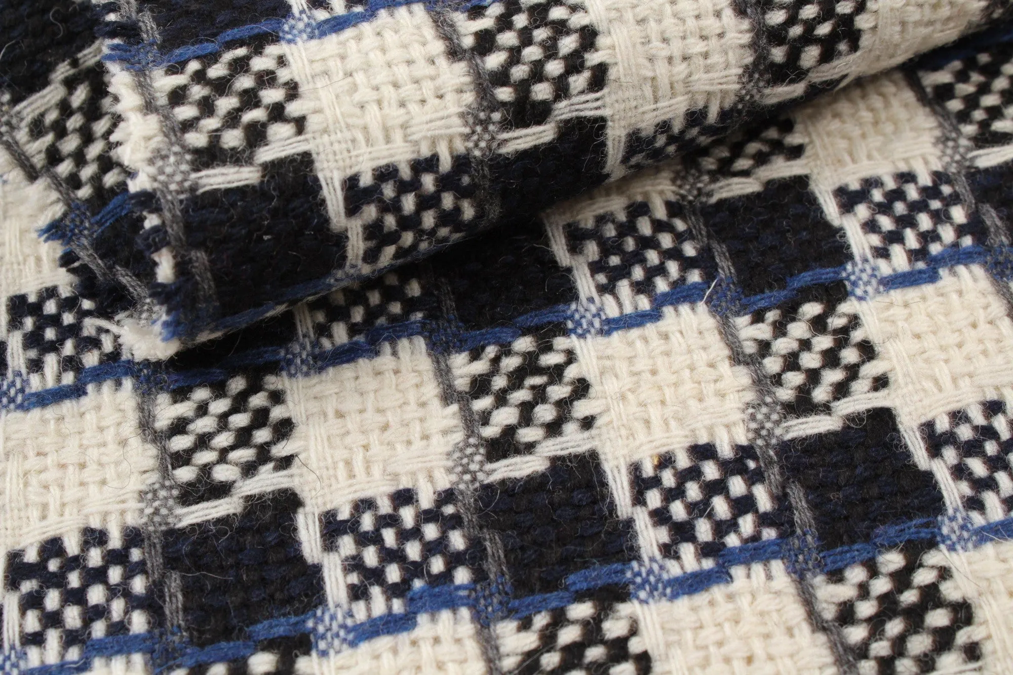 Recycled Wool Jacquard - Fancy Checks