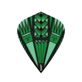 Shot Flights Armour Green Kite