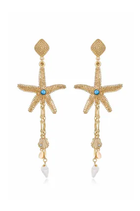 Starfish Seeker Drop Earrings