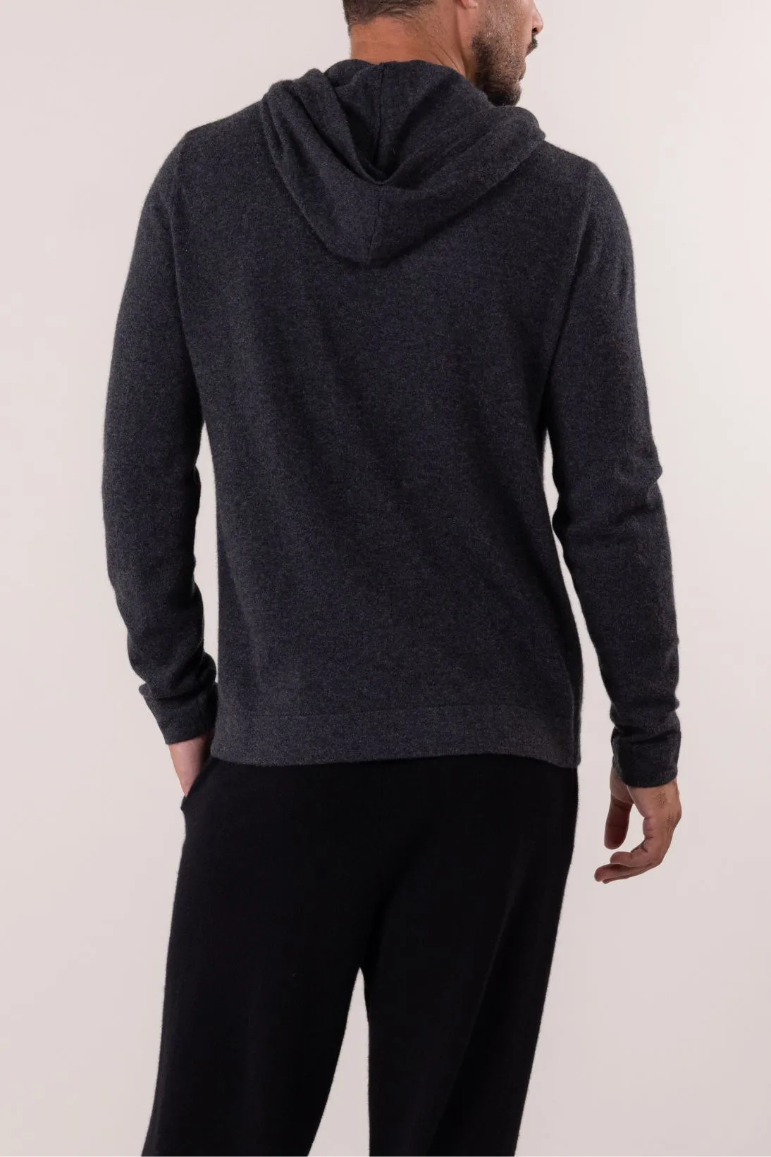 SUSTAINABLE CASHMERE HOODIE PULLOVER