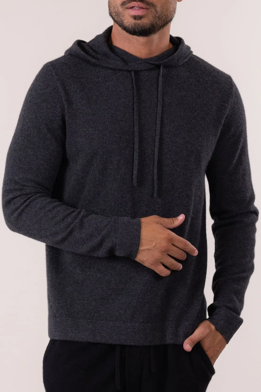 SUSTAINABLE CASHMERE HOODIE PULLOVER