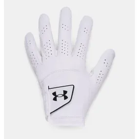 Under Armour Mens Spieth Tour Gloves - WHITE/BLACK