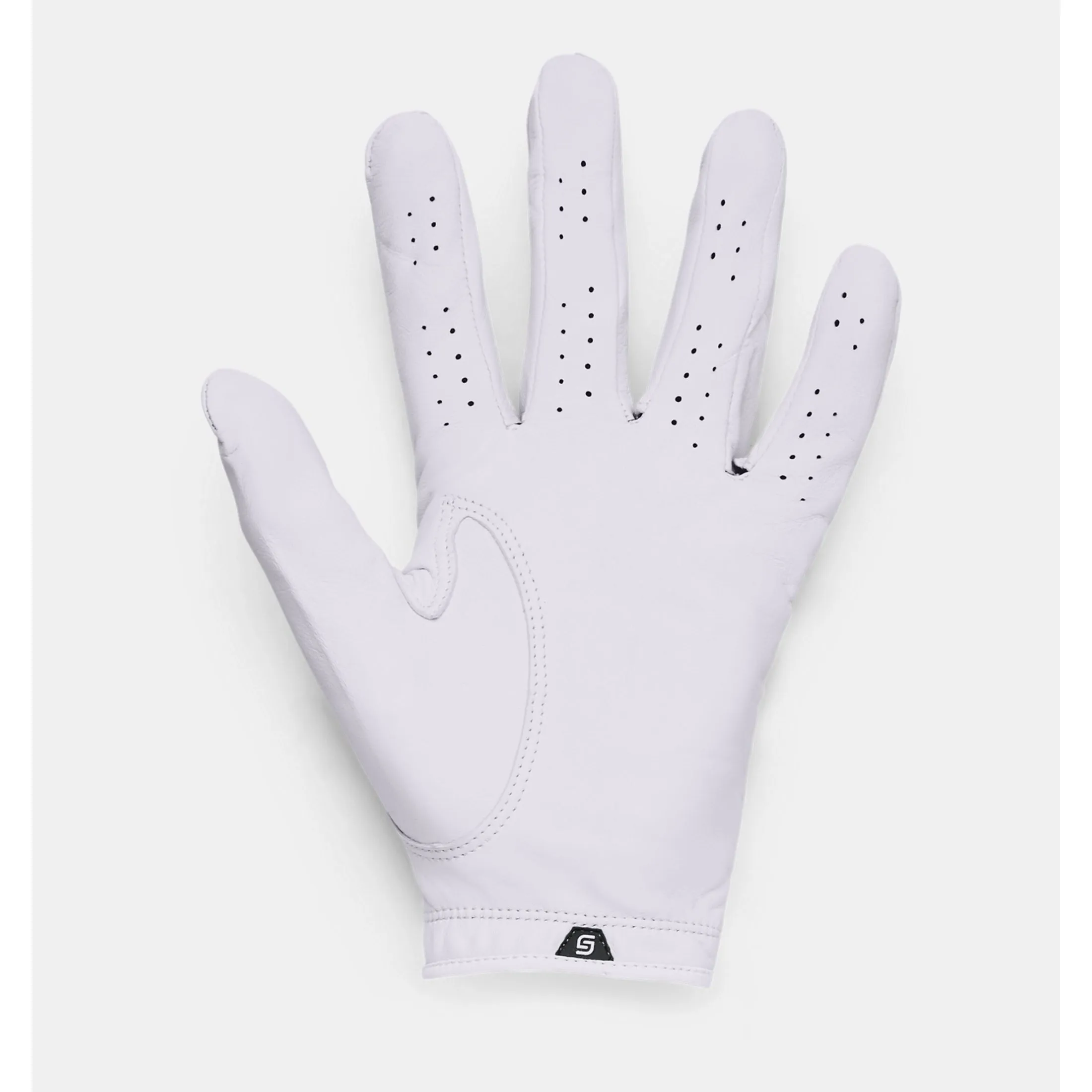 Under Armour Mens Spieth Tour Gloves - WHITE/BLACK